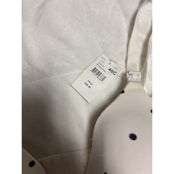 motherhood maternity nursing bra 40C White Polka Dot - Picture 2 of 7